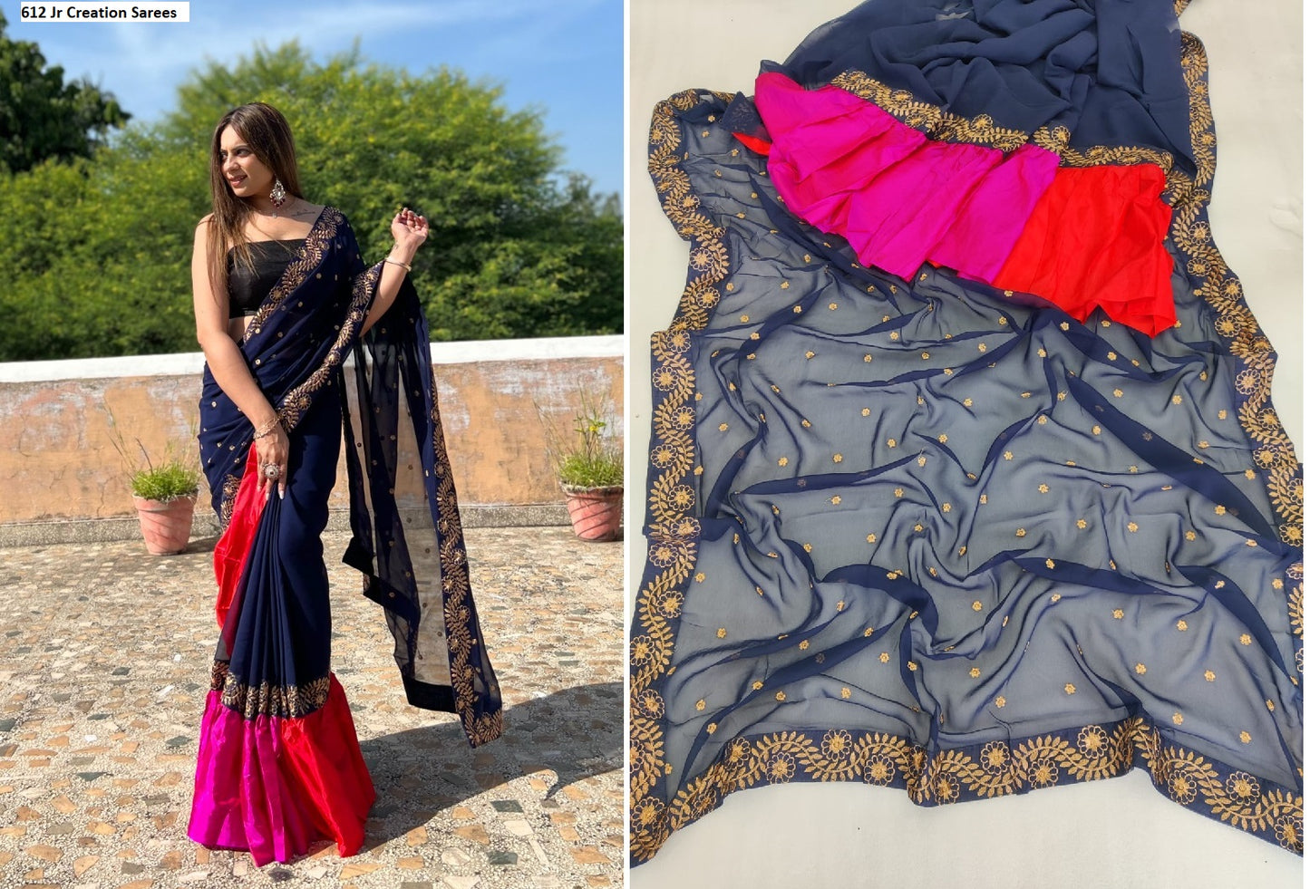 612 Jr Creation Sarees