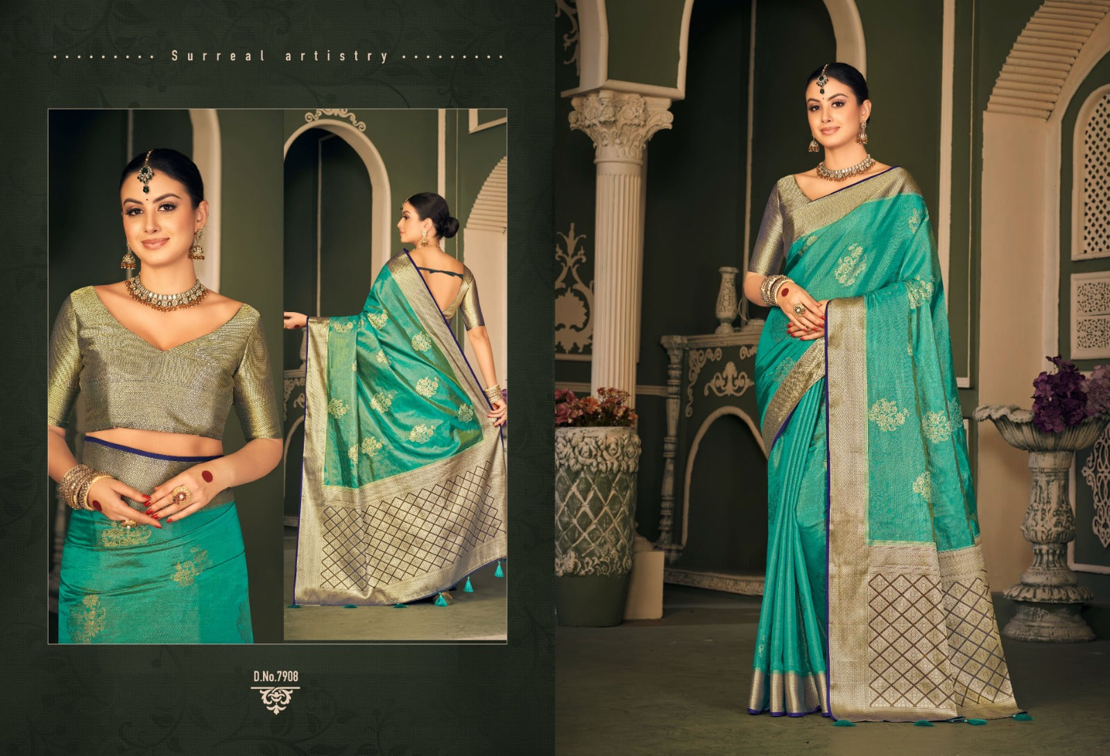 7908 Trisha Royal Pankh Sarees