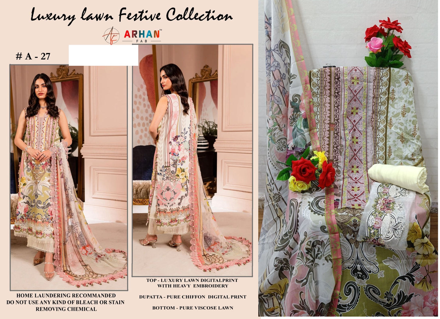 A-27 Arhan Fab Pakistani Salwar Suits
