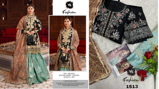 1513Black And Green Vs Fashion Pakistani Salwar Suits