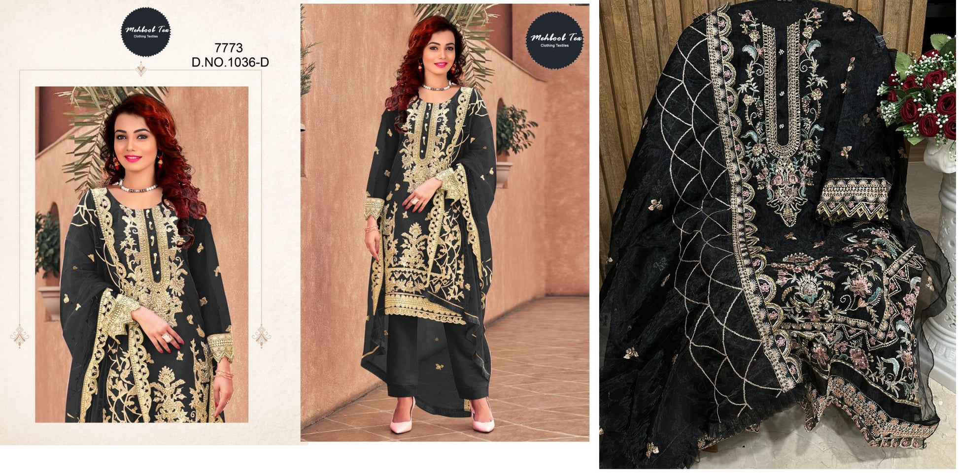 1036D Mehboob Tex Pakistani Salwar Suits