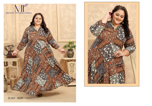 8626 Plus Size Vol 2 Moksh One Piece