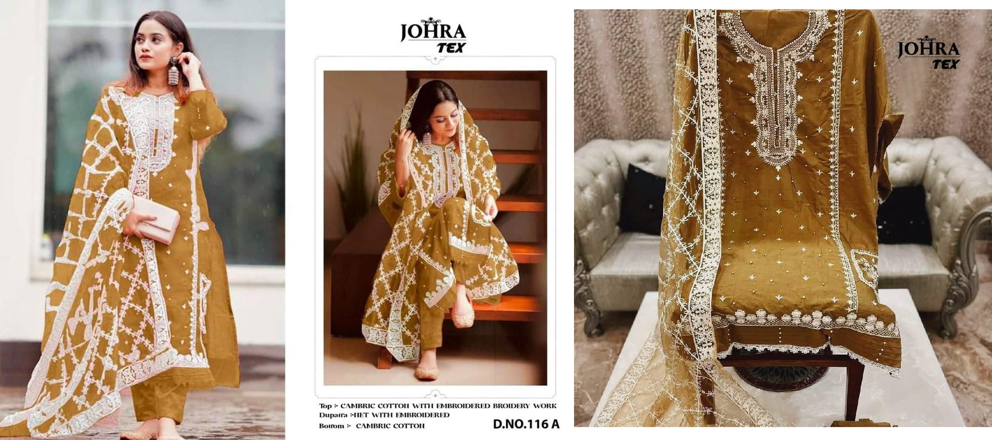 116A Johra Tex Pakistani Salwar Suits