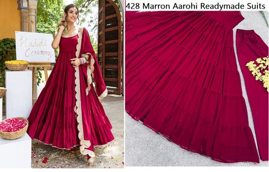 428 Maroon Aarohi Readymade Suits