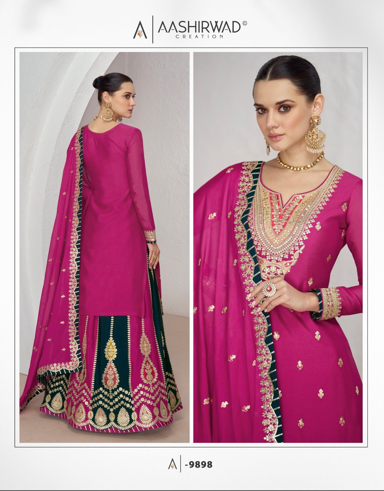 9898 Kanika Aashirwad Creation Readymade Suits