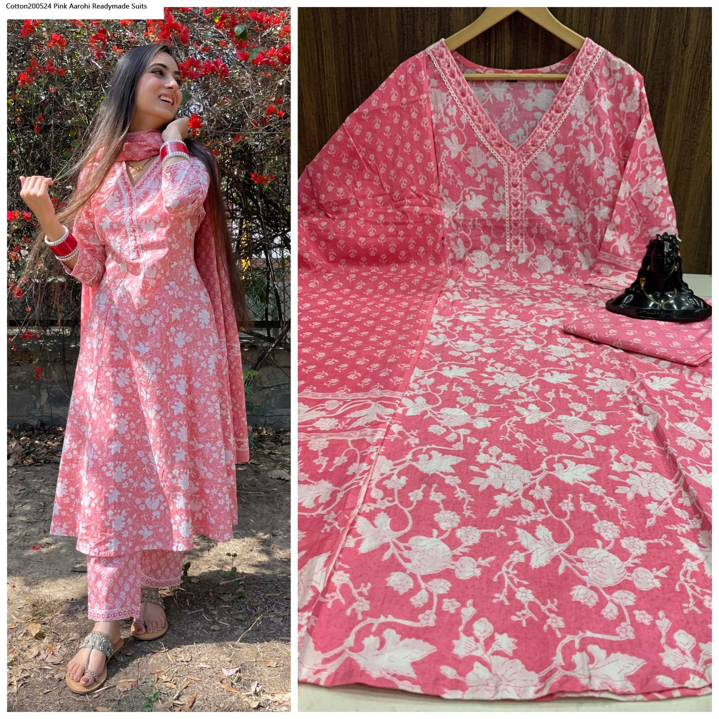 Cotton200524 Pink Aarohi Readymade Suits