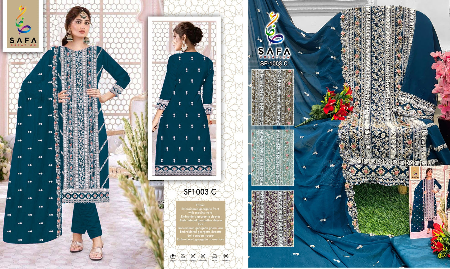 1003C Safa Creation Pakistani Salwar Suits