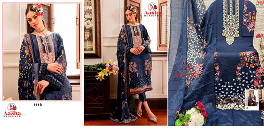 1119 Aasha Designer Pakistani Salwar Suits