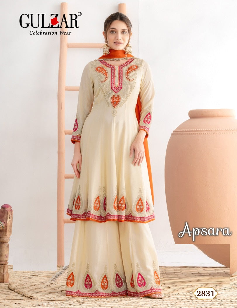 2831 Apsara Gulzar Premium Chinon Readymade Suits