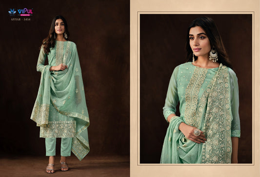 5454 Afiyah Vipul Unstitched Suits