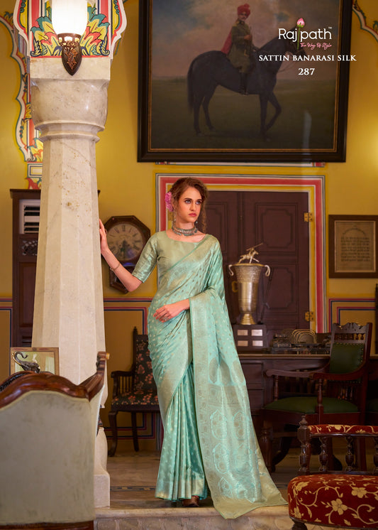 287 Shella Diamond Rajpath Banrasi Silk Sarees