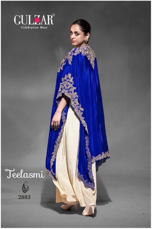2883 Teelasmi Gulzar Premium Crepe Indowestern Pair