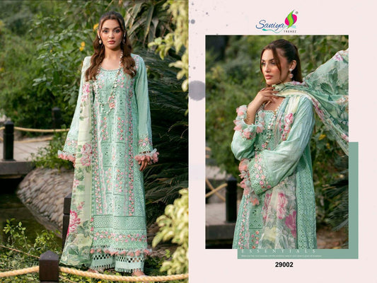 29002 Adan Libas Chikankari 29 Saniya Trendz Embroidered Pakistani Salwar Suits