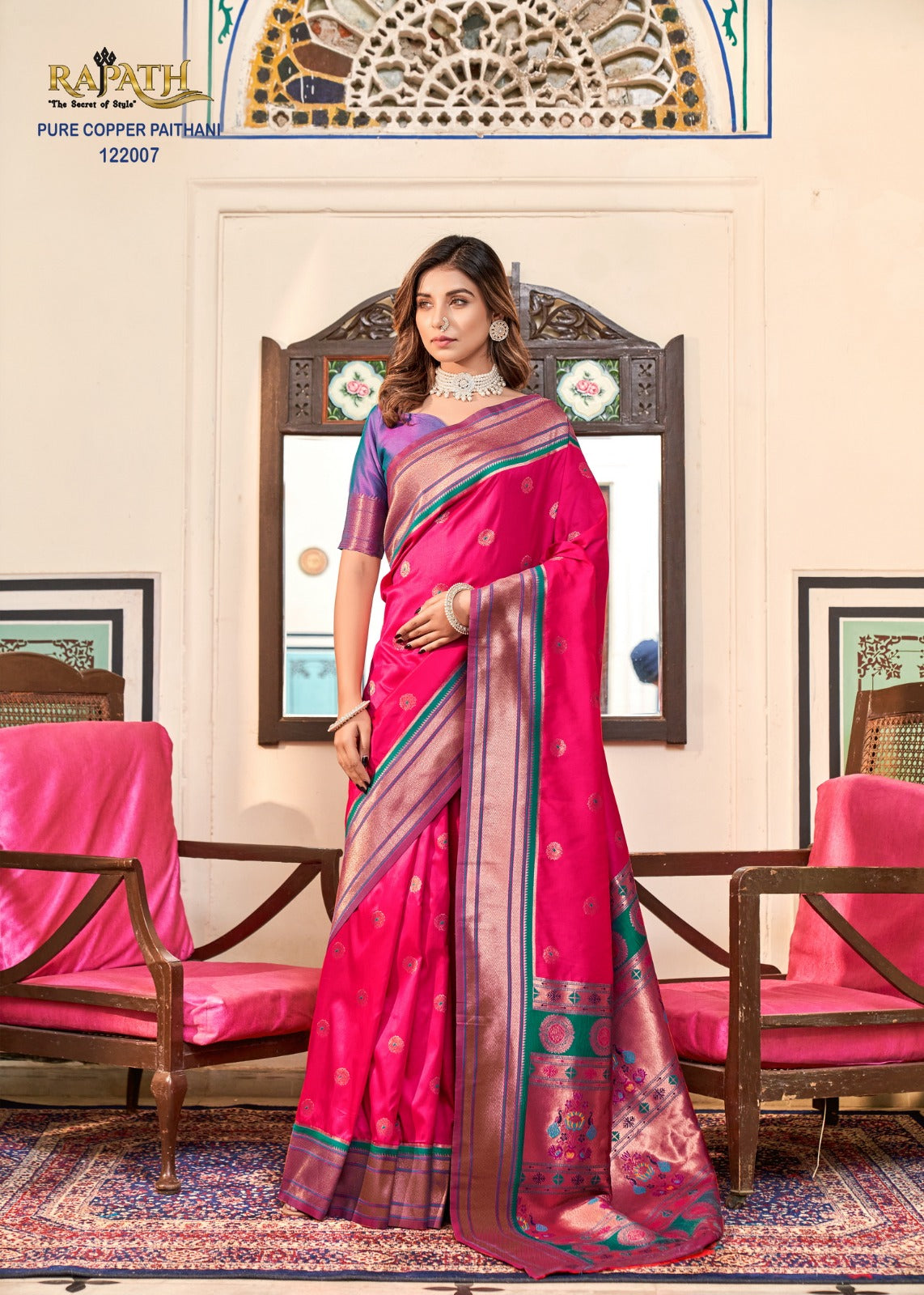 122007 Nitya Paithani Rajpath Sarees