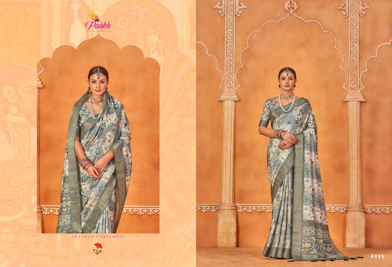 8005 Sakhi Pankh Sarees
