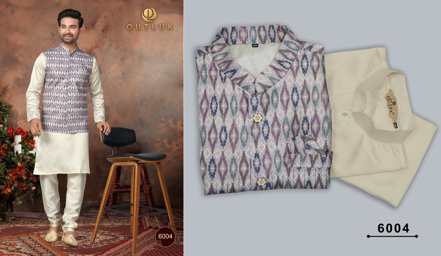 6004 Wedding Collection Vol 6 Outluk Mens Kurta Pyjama