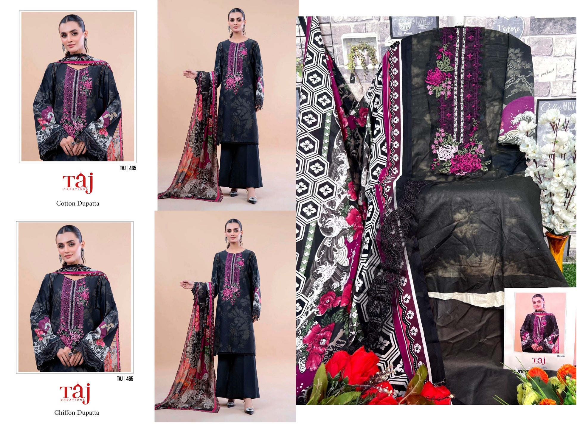 465 Taj Creations Pakistani Salwar Suits