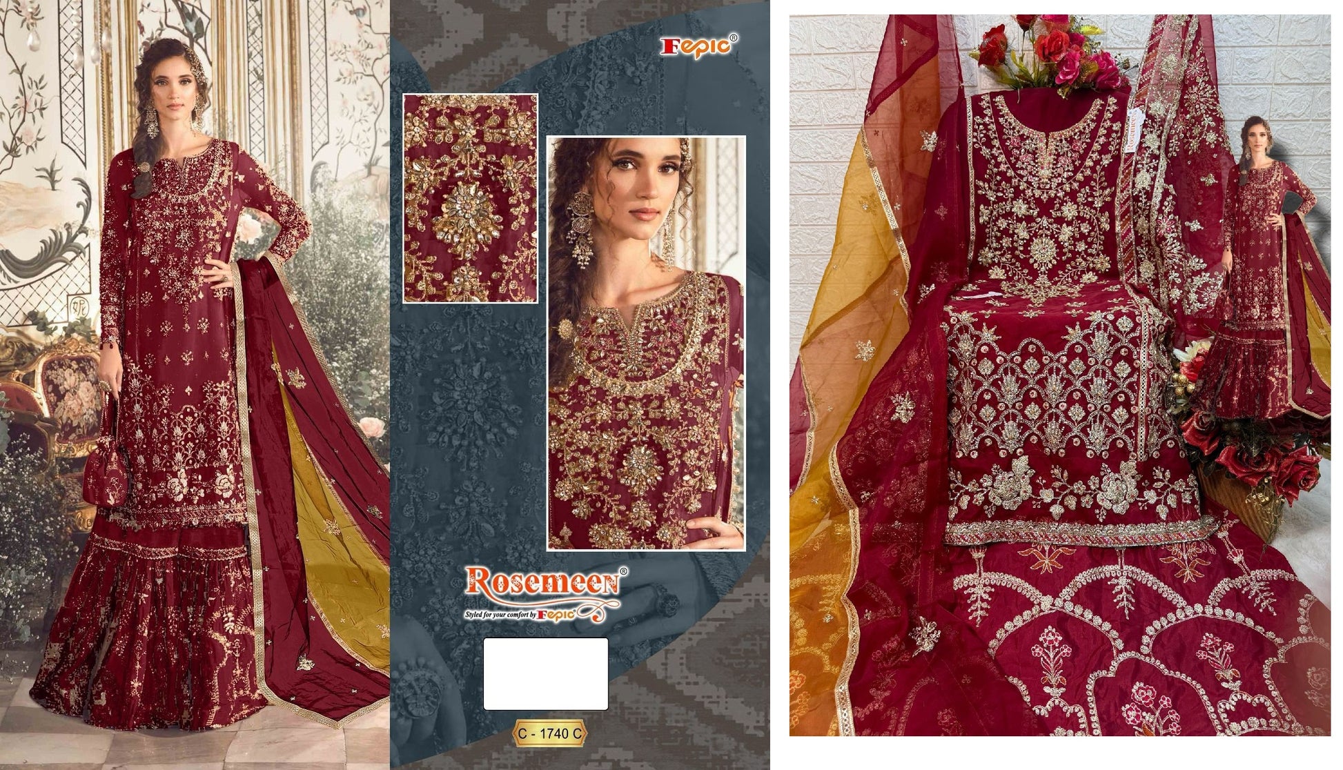 1740C Fepic Pakistani Salwar Suits