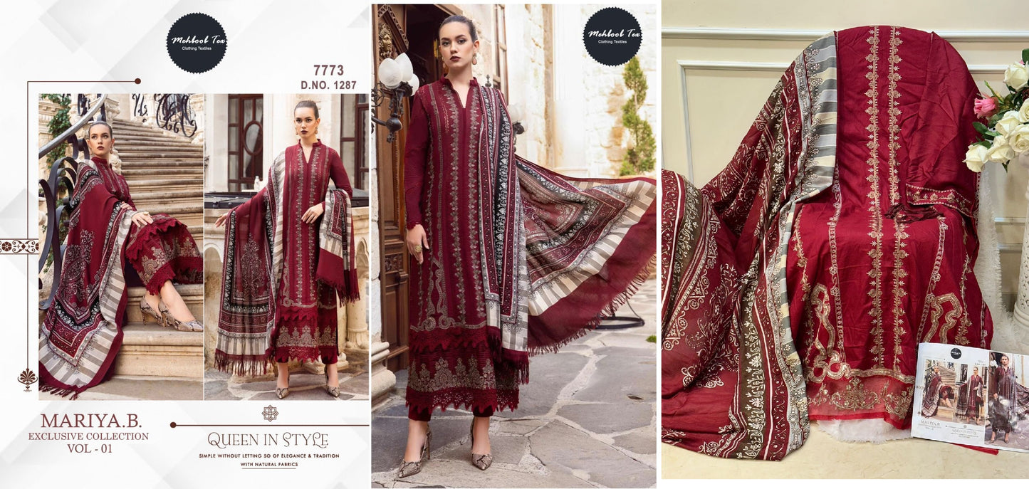 1287 Mehboob Tex Pakistani Salwar Suits