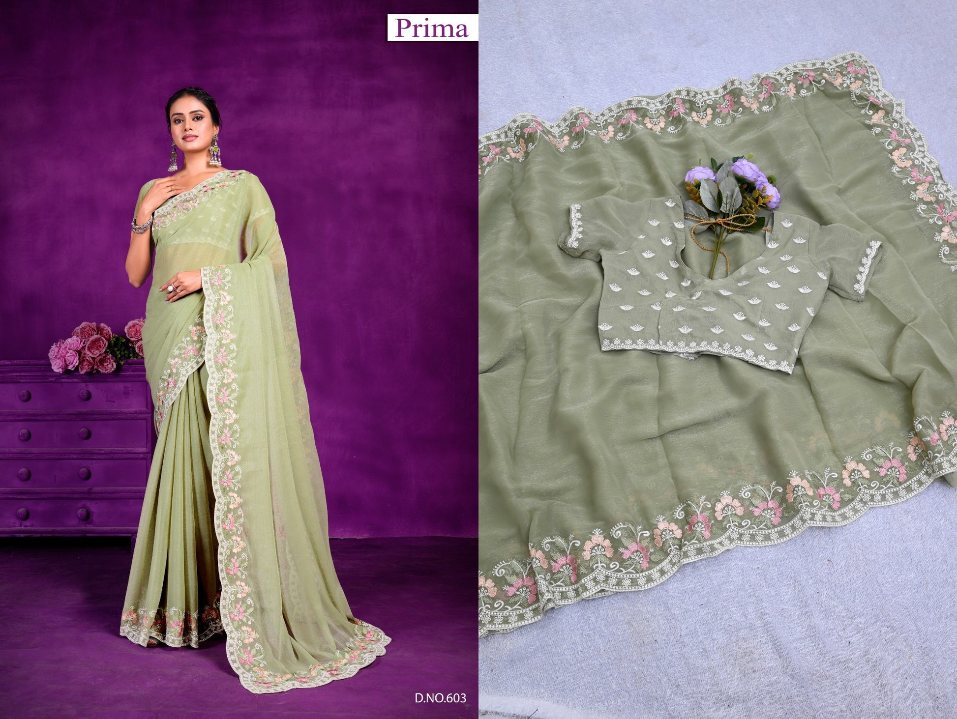 603 Prima Sarees