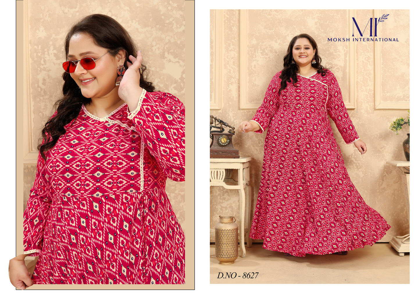 8627 Plus Size Vol 2 Moksh One Piece