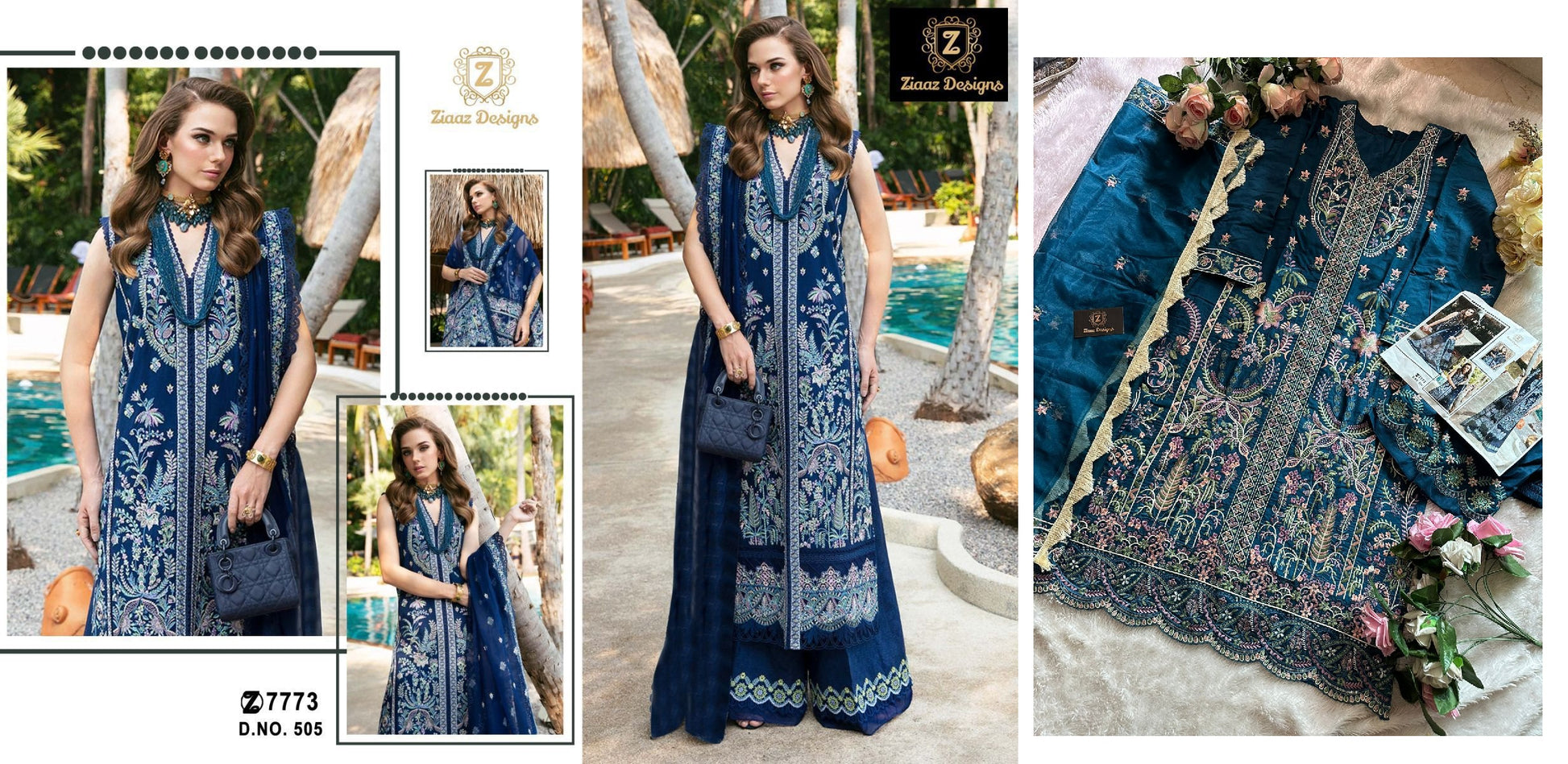 505 Ziaaz Designs Pakistani Salwar Suits