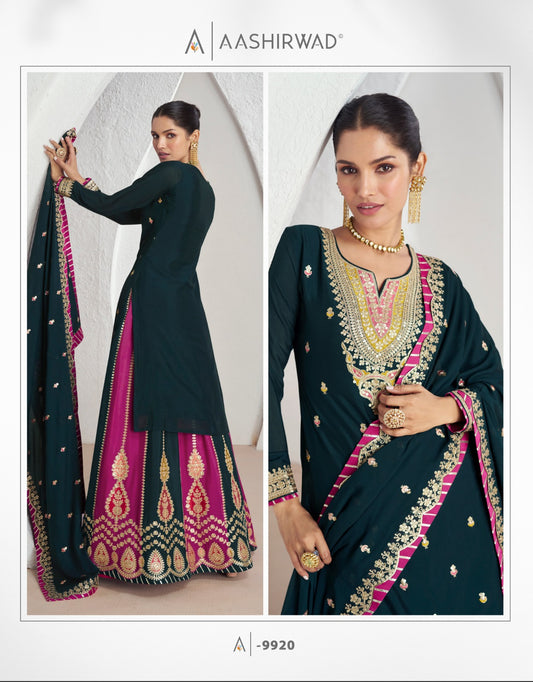 9920 Kanika Aashirwad Creation Readymade Suits