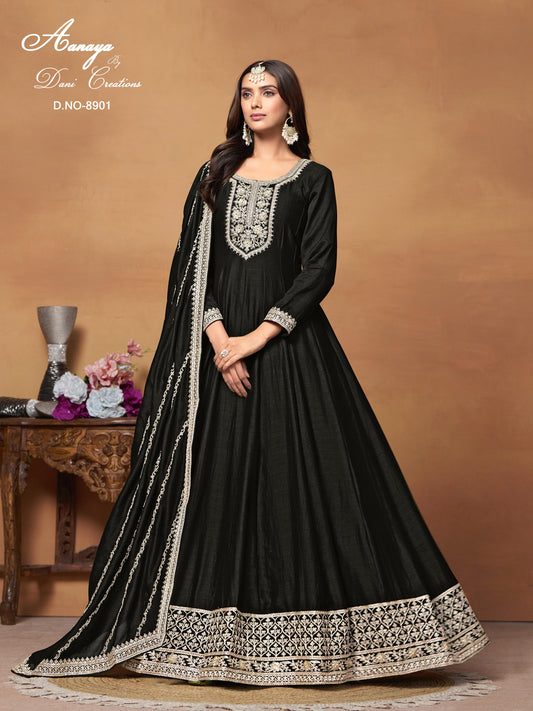 8901 Vol 189 Dani Creation Gown Dupatta Set