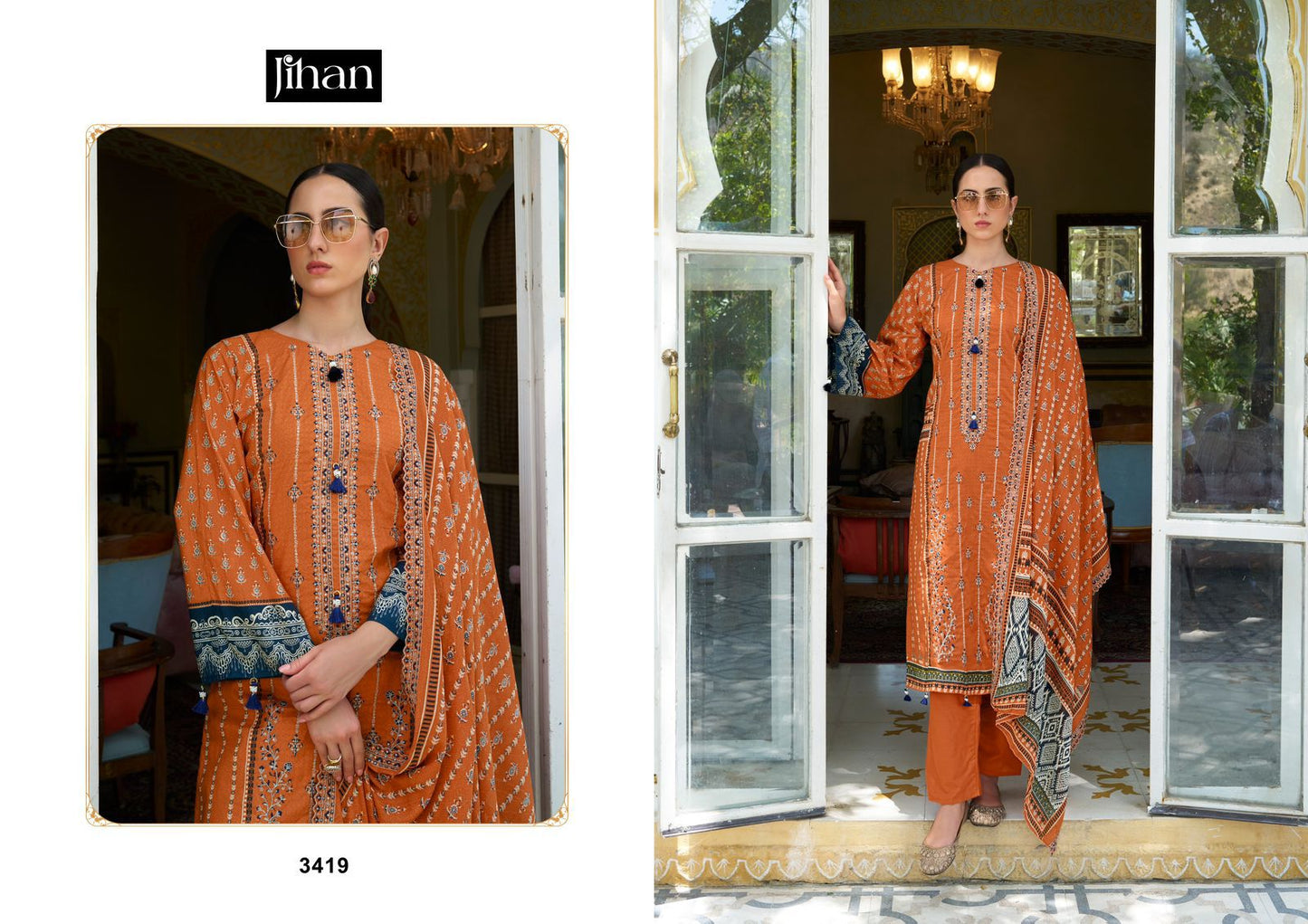 3419 Bin Saeed Vol 11 Jihan Pakistani Salwar Suits