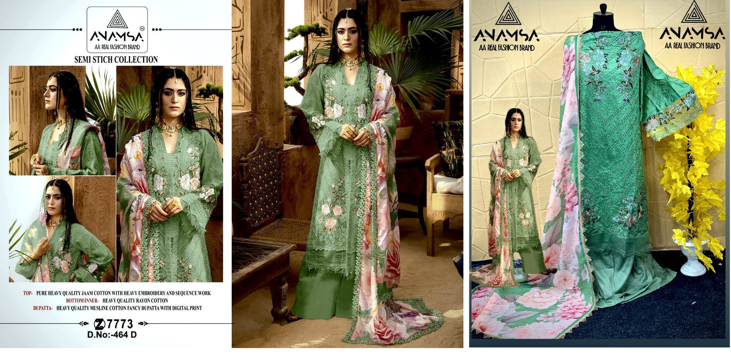 464D Anamsa Pakistani Salwar Suits