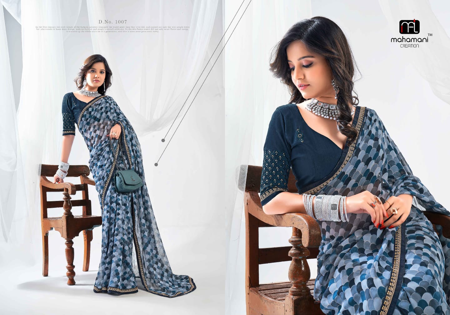 1007 Kum Kum Mahamani Creation Sarees