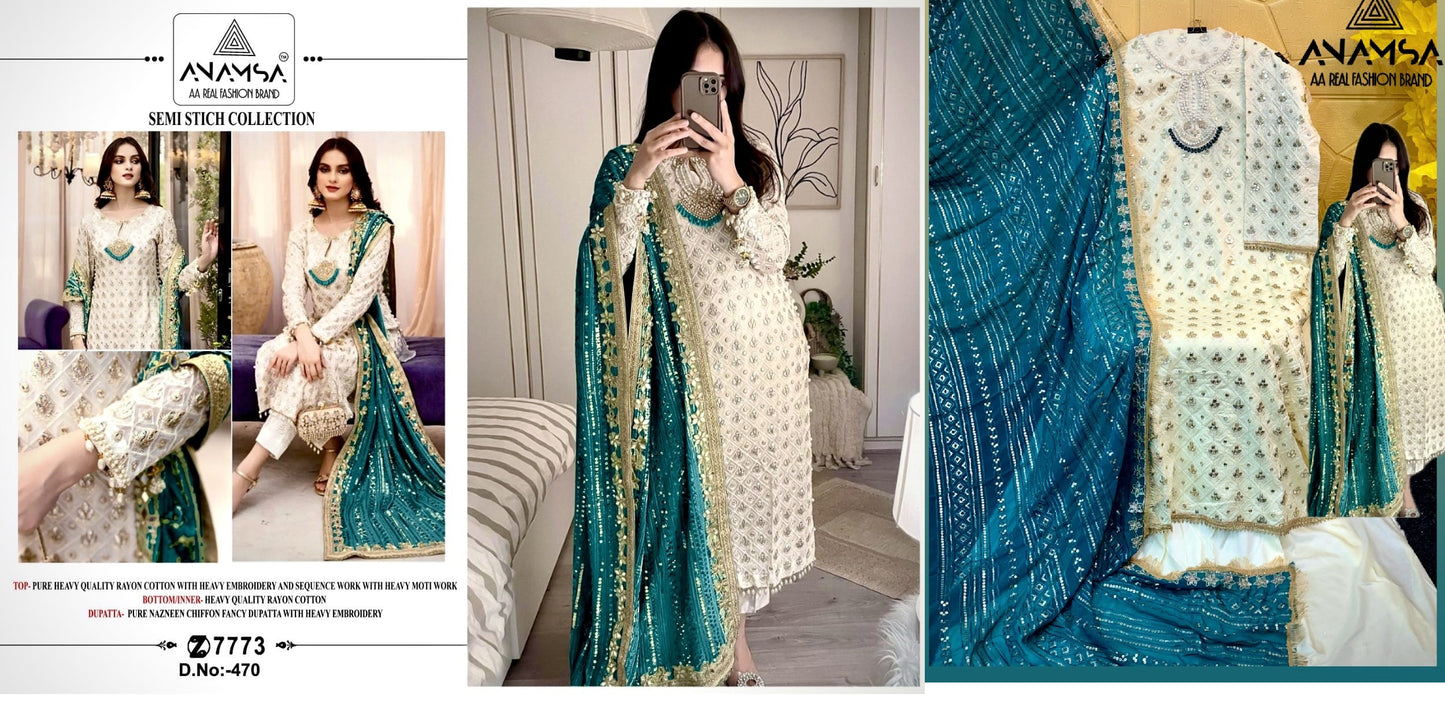 470 Anamsa Pakistani Salwar Suits