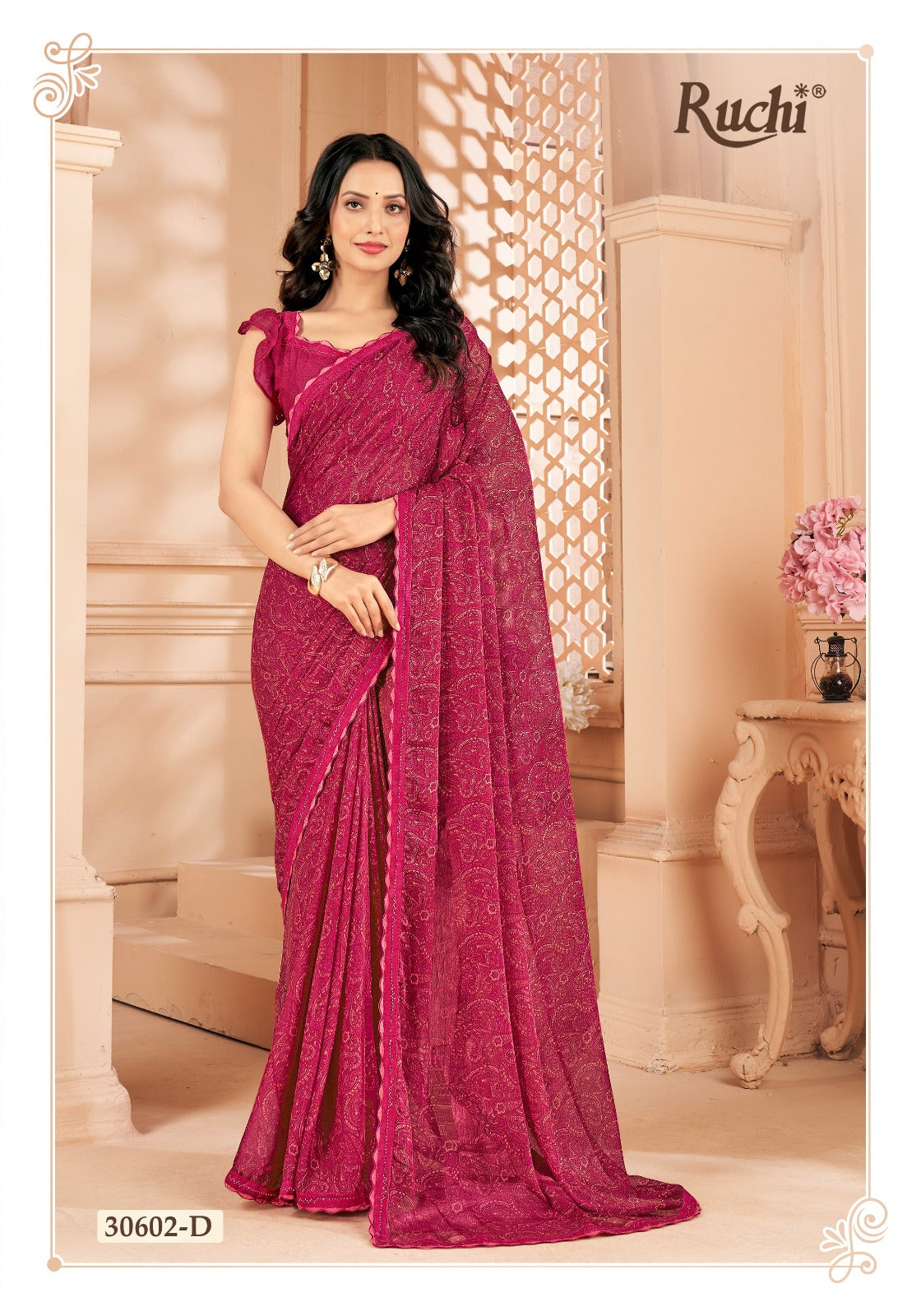 30602D Vanilla Ruchi Sarees