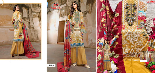 1108 Aasha Designer Pakistani Salwar Suits