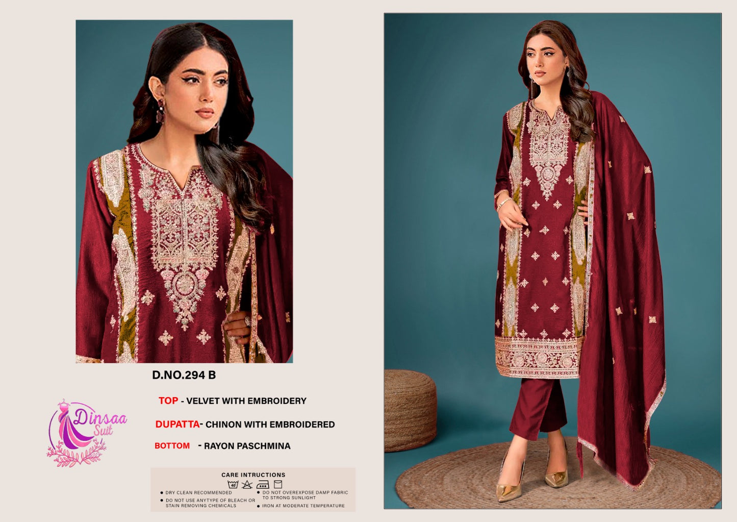 294B Dinsaa Suit Pakistani Salwar Suits