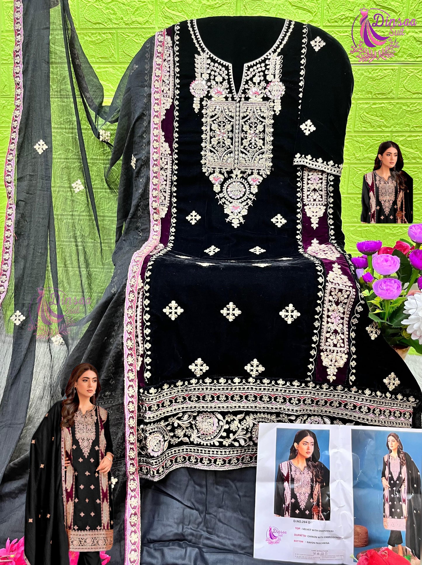 294D Dinsaa Suit Pakistani Salwar Suits