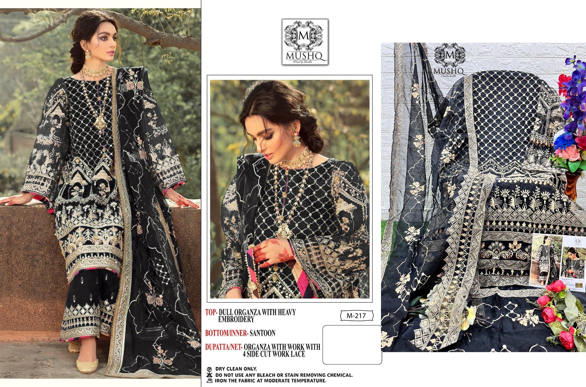 M-217 Mushq Pakistani Salwar Suits