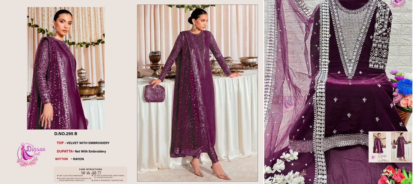 295B Dinsaa Suit Pakistani Salwar Suits