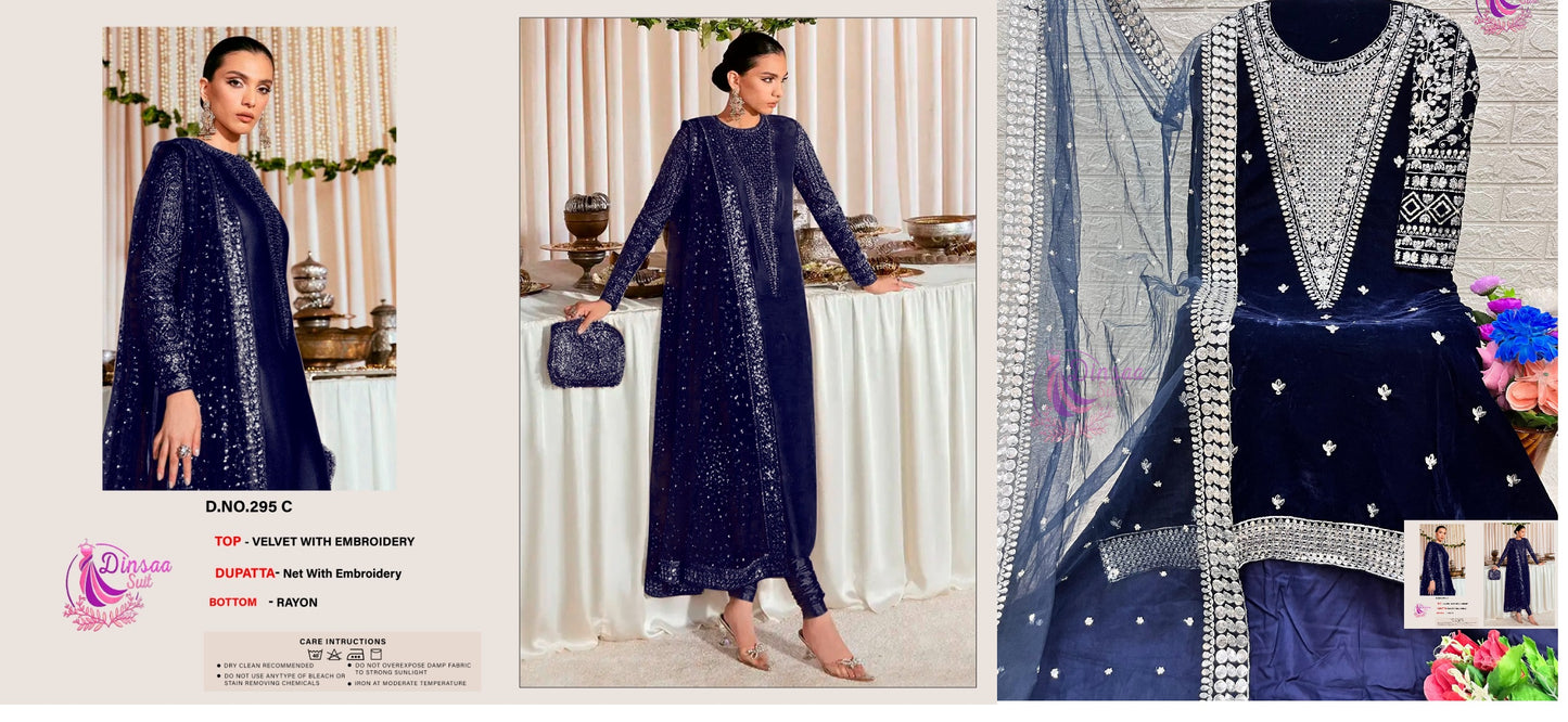 295C Dinsaa Suit Pakistani Salwar Suits