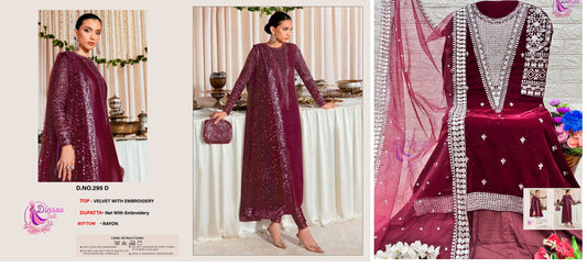 295D Dinsaa Suit Pakistani Salwar Suits