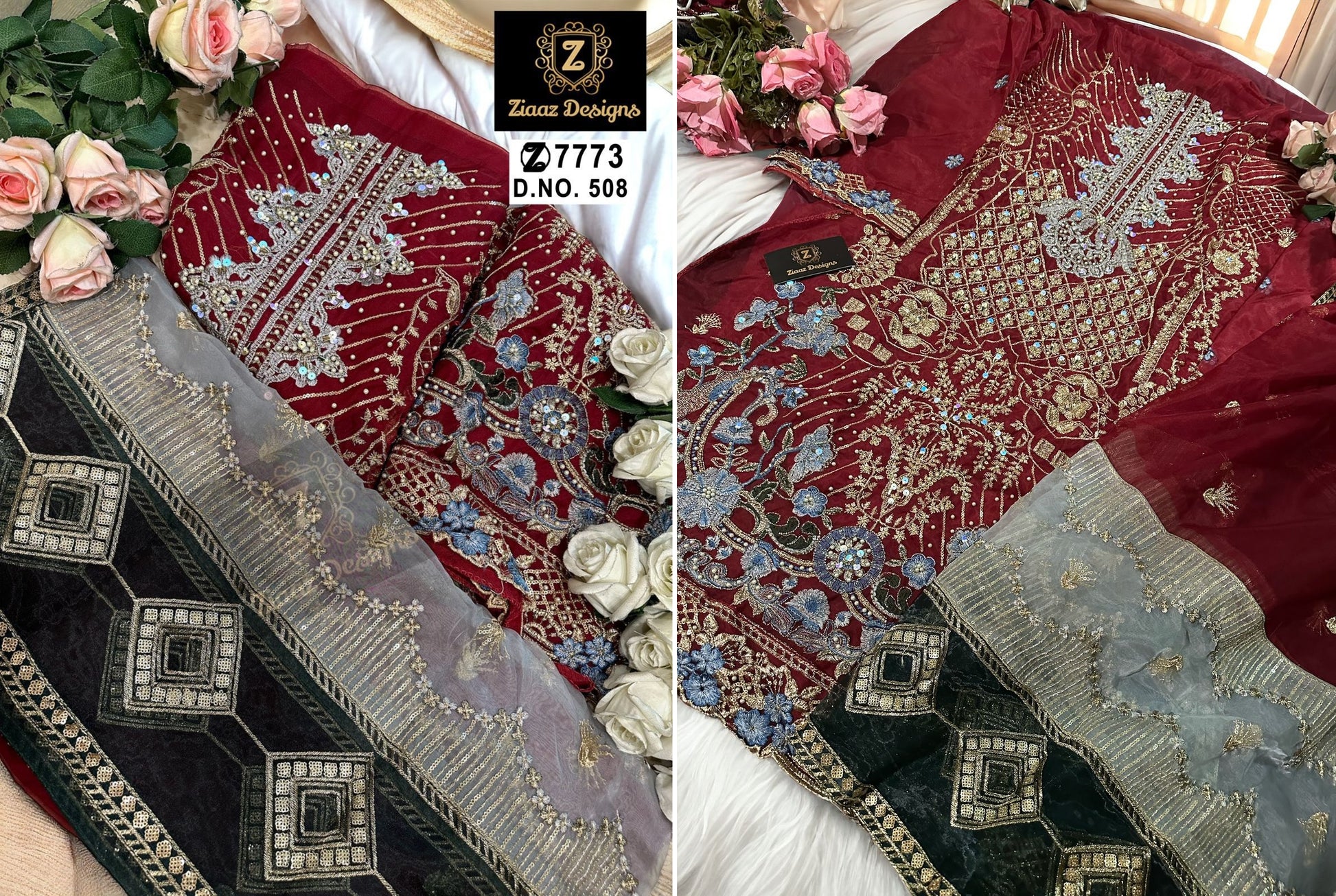 508 Ziaaz Designs Pakistani Salwar Suits