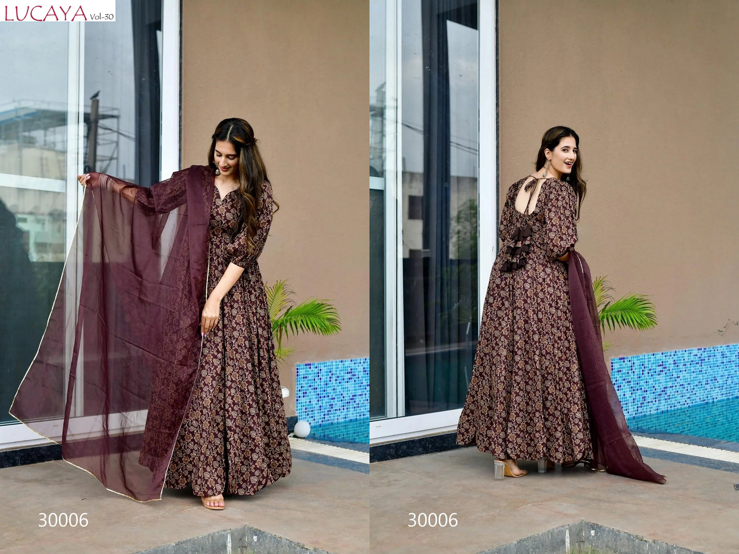 30006 Vol 30 Lucaya Organza Readymade Suits