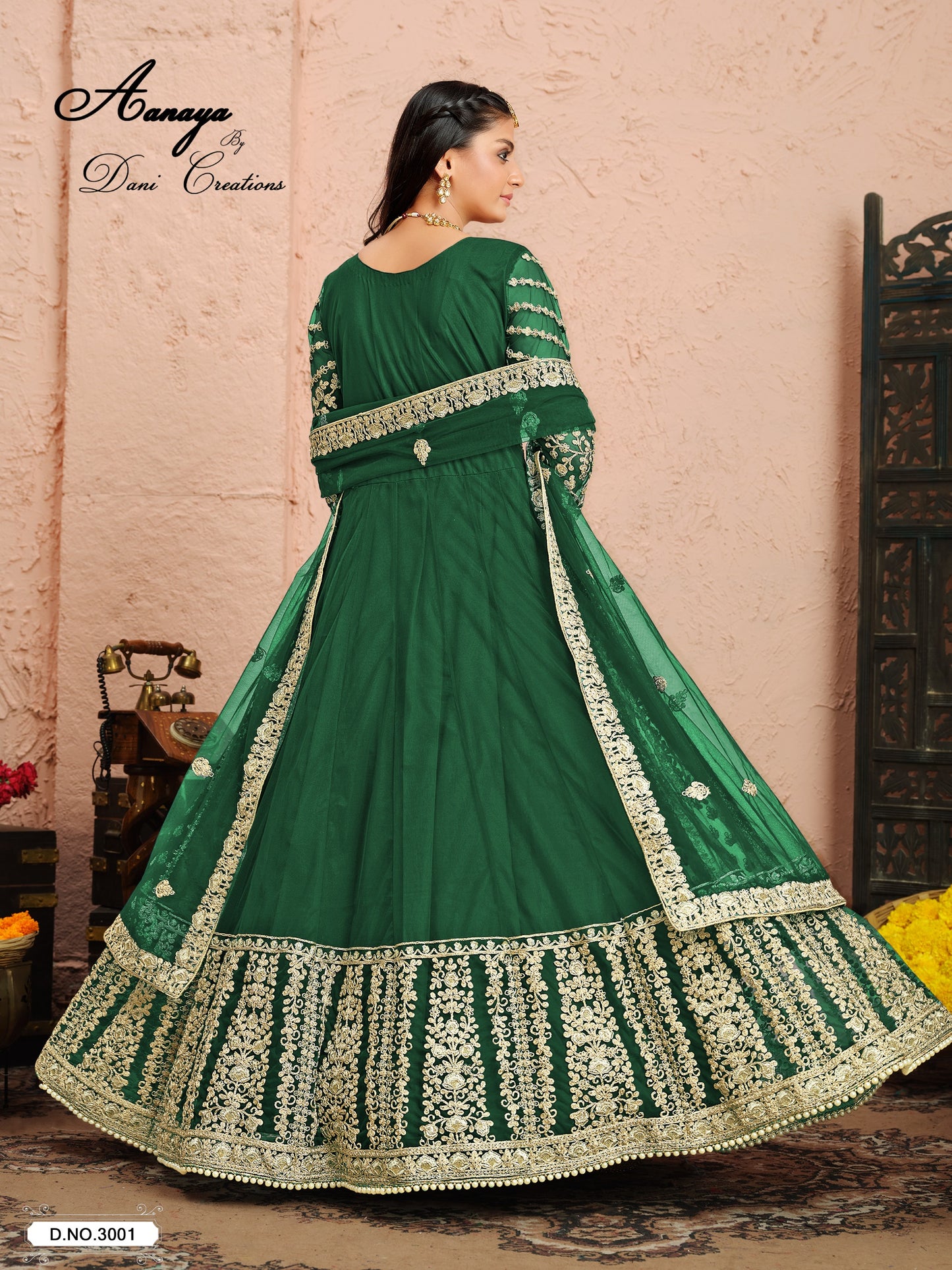 3001 Aanaya Vol 130 Dani Creation Net Pakistani Salwar Suits