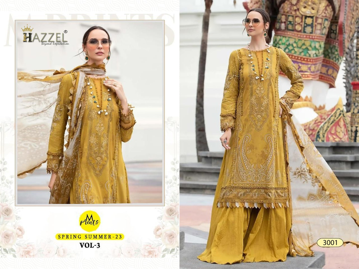 3001 M Prints Spring Summer Vol 23 Hazzel Print Pakistani Salwar Suits