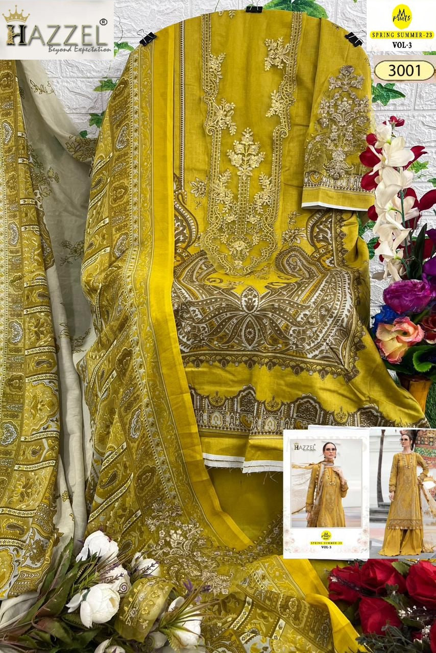 3001 M Prints Spring Summer Vol 23 Hazzel Print Pakistani Salwar Suits