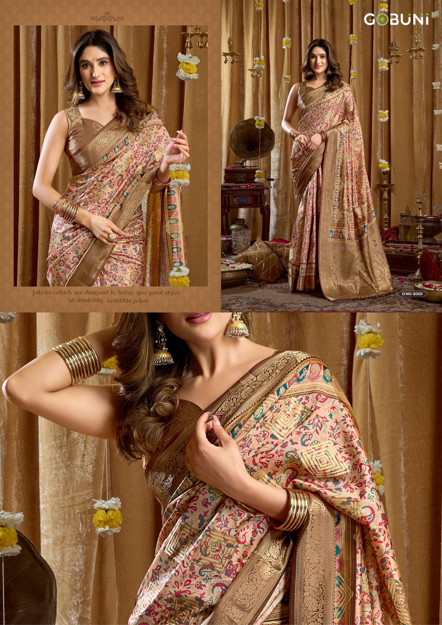 3001 Simran Gobuni Banarasi Sarees