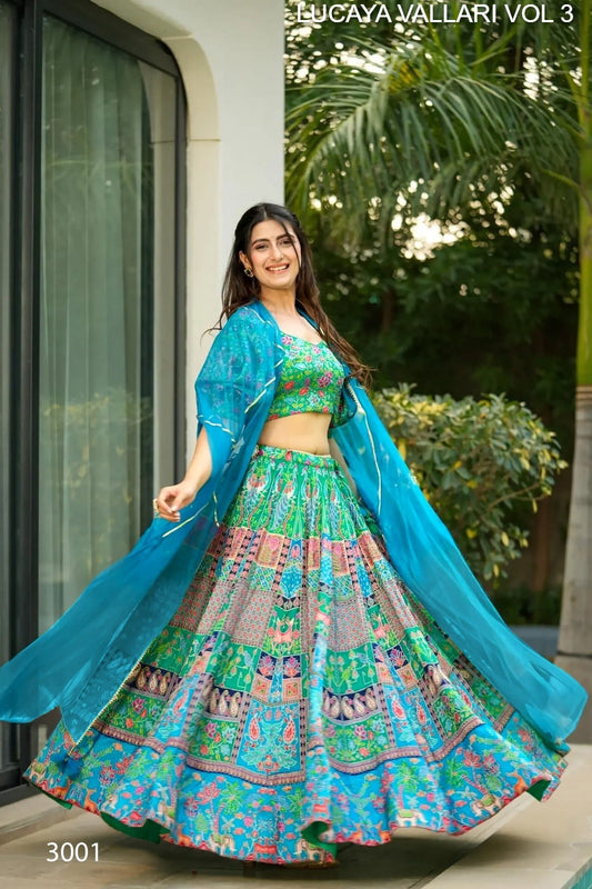 3001 Vallari Vol 3 Lucaya Silk Readymade Lehenga Choli