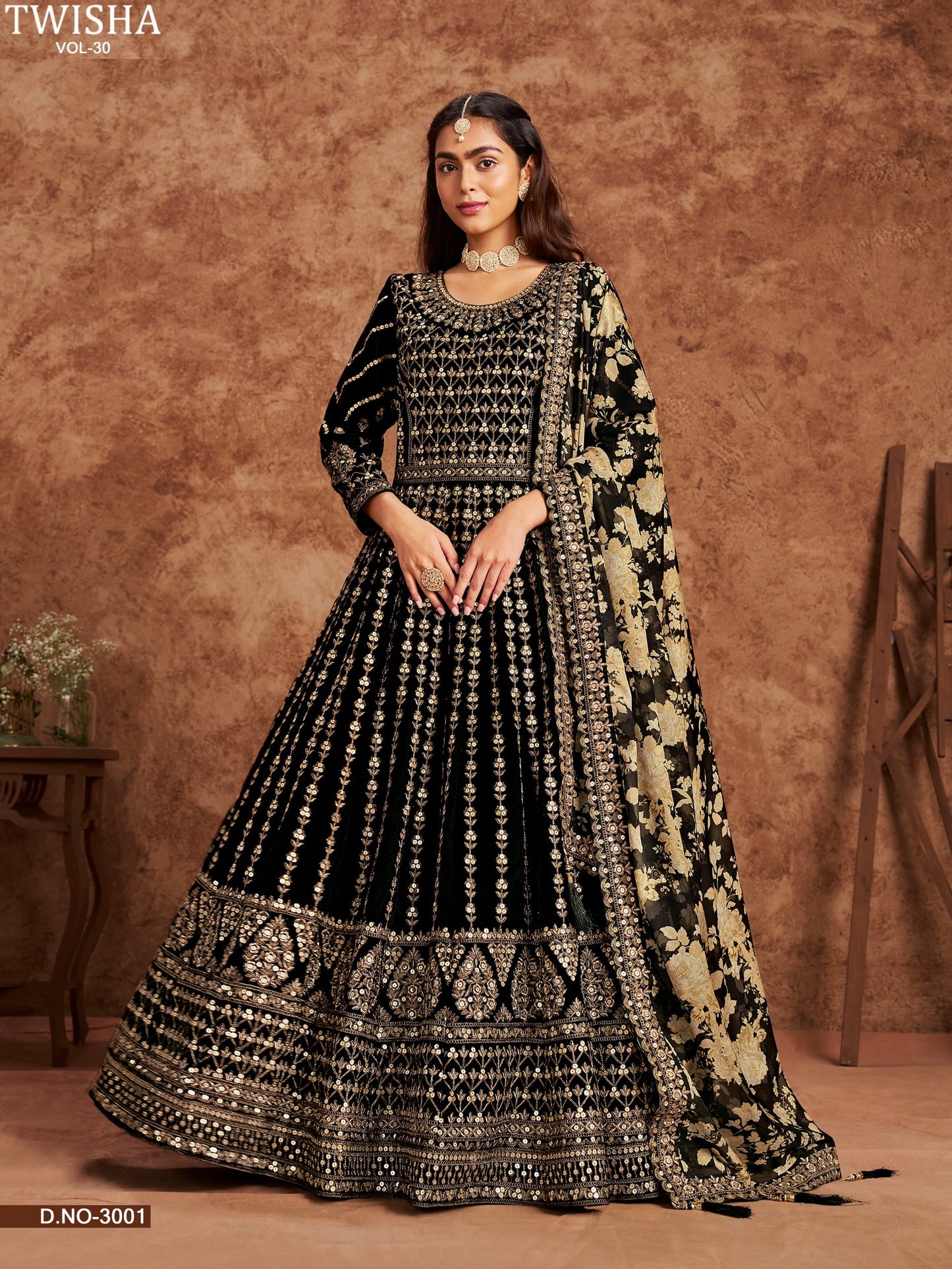 3001 Vol 30 Twisha Velvet Pakistani Salwar Suits