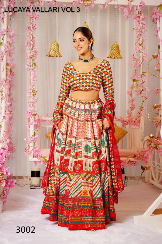 3002 Vallari Vol 3 Lucaya Silk Readymade Lehenga Choli