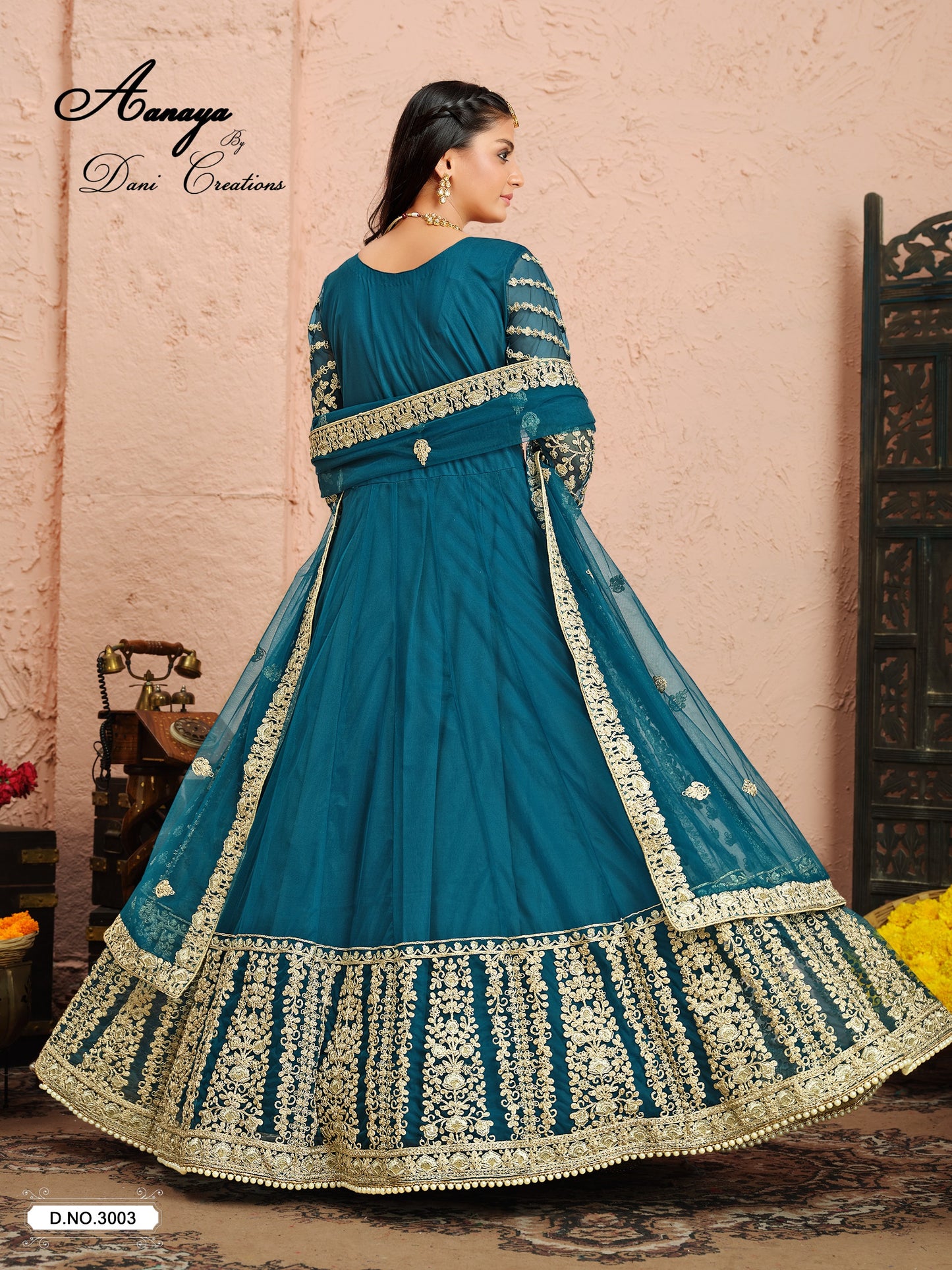 3003 Aanaya Vol 130 Dani Creation Net Pakistani Salwar Suits